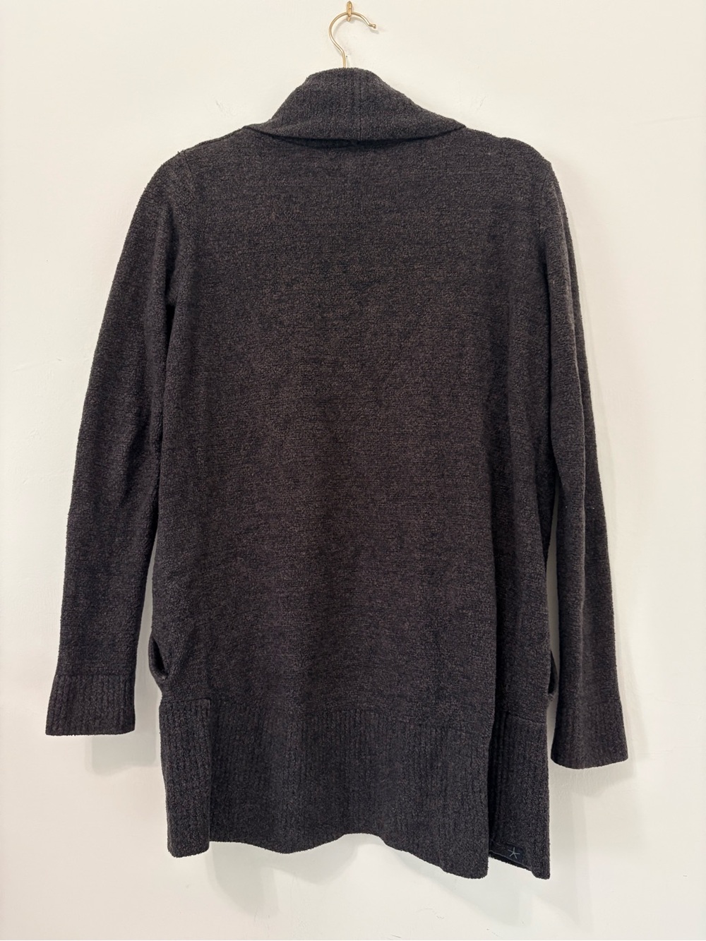 Barefoot Dreams CozyChic Lite Circle Cardigan Sz XS/S Charcoal EUC - Picture 8 of 15